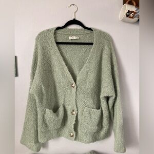 Abercrombie & Fitch Mint Color Cardigan and Shorts Lounge Set Size XL